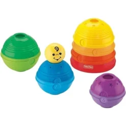 Fisher Price - Smart Stages Brilliant Motor Skill Basics - Stack Em' & Turn Em' Into Cups / Rolling Balls