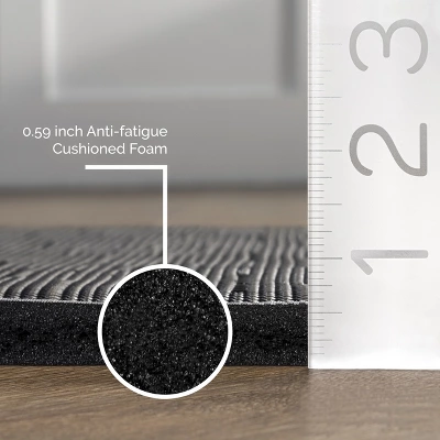 NuLOOM Casual Crosshatched Anti Fatigue Kitchen Or Laundry Room Comfort Mat 4 NuLOOM Casual Crosshatched Anti Fatigue Kitchen Or Laundry Room Comfort Mat - Image 4