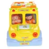 Insten Learning School Bus Toy With Flashing Lights & Sounds For Toddlers Education