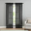 Kate Aurora Living Premium 2 Pack Sheer Voile Window Curtain Panels