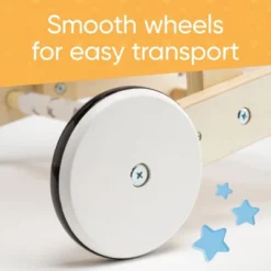 Hearthsong Wooden Shopping Cart For Pretend Play With Natural Finish, Real Rolling Wheel And Removable Cloth Basket -Home Furnishing Store GUEST ad6b2589 d58f 4d04 bd2d 9e79eb8b7c0f