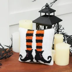 C&F Home 8" X 8" Witch Shoes Halloween Hooked Throw Pillow -Home Furnishing Store GUEST ad901a6a b0da 4231 b1f0 39ce22e7b056