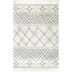 NuLOOM Alara Modern Trellis Tassel Area Rug -Home Furnishing Store GUEST ad9c946e b11d 45e1 a6a6 a781db4411d0