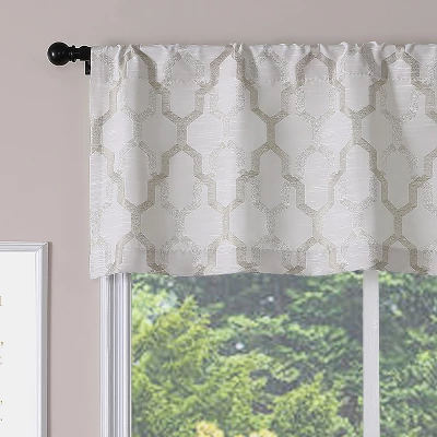 Kate Aurora Living Shabby Trellis Clover Rod Pocket Window Curtain Valances 8 Kate Aurora Living Shabby Trellis Clover Rod Pocket Window Curtain Valances - Image 8