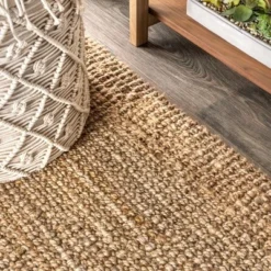 Para Hand Woven Chunky Jute With Fringe Area Rug - JONATHAN Y -Home Furnishing Store GUEST b07ad403 26fd 4f20 aa4c e02f1887fa35