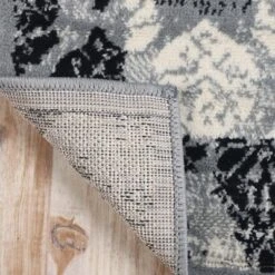 Modern Damask Indoor Area Rug Or Runner - Blue Nile Mills -Home Furnishing Store GUEST b09d4771 ae94 472c a97e 9af443bb7218