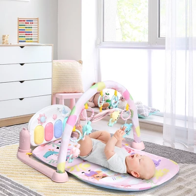 3 In 1 Baby And Toddler Learning Toys Fitness Music And Lights Fun Piano Activity Center Pink 1 3 In 1 Baby And Toddler Learning Toys Fitness Music And Lights Fun Piano Activity Center Pink