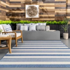 NuLOOM Robin Multi Stripe Indoor/Outdoor Area Rug -Home Furnishing Store GUEST b3521709 9b20 4a3c 952a 3ba2a2fb1dc8