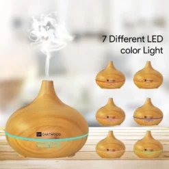 Dartwood Premium Ultrasonic Aroma Diffuser And Humidifier - Essential Oil And Mist Vaporizer With 7 LED Lighting Modes & 4 Timers (300ml) -Home Furnishing Store GUEST b36675d5 8341 4dec b9ba 307a1d643c34