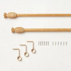 Pineapple Faux Wood Curtain Rod Natural Wood - Opalhouse™ Designed With Jungalow™ 7 Pineapple Faux Wood Curtain Rod Natural Wood - Opalhouse™ Designed With Jungalow™ -Home Furnishing Store GUEST b565e685 bbc8 405f abbe 297780442d88