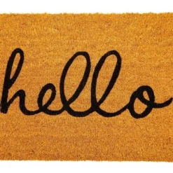 Juvale Hello Welcome Coco Coir Mat, Nonslip Outdoor Natural Door Mat (17 X 30 In) -Home Furnishing Store GUEST b7ecb450 abd3 497c a022 a01ab4a3760c