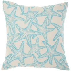 18"x18" Reversible Indoor/Outdoor Starfish And Wave Square Throw Pillow - Mina Victory 15 18"x18" Reversible Indoor/Outdoor Starfish And Wave Square Throw Pillow - Mina Victory -Home Furnishing Store GUEST bac2cb83 4231 4e33 ae8b ecc50dcf1652