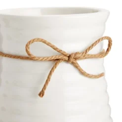 Farmlyn Creek 4 Piece Artificial White Roses, Fake Faux Flowers Plants With Ceramic Vase For Indoor Spring Home Decor -Home Furnishing Store GUEST bb0368e9 f931 4c99 956d f05bd8099086