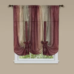 GoodGram Royal Ombre Crushed Semi Sheer Tie Up Single Window Curtain Shade -Home Furnishing Store GUEST bcaf9638 c62a 4475 897d 292009f6827b