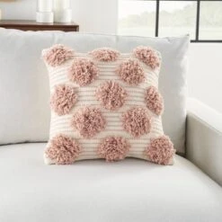 18"x18" Life Styles Tufted Pom Poms Square Throw Pillow - Mina Victory 11 18"x18" Life Styles Tufted Pom Poms Square Throw Pillow - Mina Victory -Home Furnishing Store GUEST bdf249a6 2be9 45a1 8780 e2d556d11e26