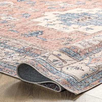 NuLOOM Eleanor Machine Washable Distressed Medallion Area Rug 3 NuLOOM Eleanor Machine Washable Distressed Medallion Area Rug - Image 3