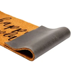 Juvale Natural Coco Coir Large Door Mat, Happy Place Long Outdoor Rug, 17 X 60 In -Home Furnishing Store GUEST c013af06 20b5 48b9 aab7 3f0d09bb878f