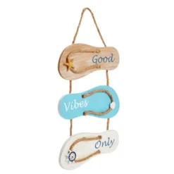 Juvale Wood Flip Flop Slippers Nautical Beach Hanging Wall Sign Home Decor, Good Vibes Only 9"x16" 9 Juvale Wood Flip Flop Slippers Nautical Beach Hanging Wall Sign Home Decor, Good Vibes Only 9"x16" -Home Furnishing Store GUEST c2d06d80 5211 426a 8c87 a76592d85b66
