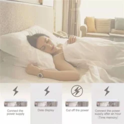 Link Modern And Sleek Alarm Clock With Qi Wireless Charger
