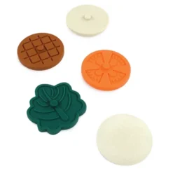 Hudson Baby Infant And Toddler Silicone Stacking Toy, Hamburger, One Size