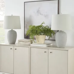 23" Farmhouse Ceramic Urn Pot Table Lamp - Nourison 16 23" Farmhouse Ceramic Urn Pot Table Lamp - Nourison -Home Furnishing Store GUEST c5e7e454 3b3d 4108 884c 54ae341cbf95