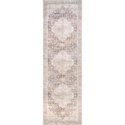 NuLOOM Rosa Machine Washable Distressed Vintage Medallion Area Rug -Home Furnishing Store GUEST c76c5c9a 3e9a 453b 900b a09edecd5437