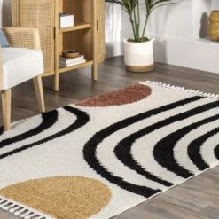 NuLOOM Stefanie Abstract Shapes Tassel Area Rug 17 NuLOOM Stefanie Abstract Shapes Tassel Area Rug -Home Furnishing Store GUEST c7e1d217 8268 48bb ab78 8efef07ebdce