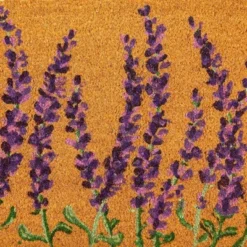 Juvale Floral Spring Coir Door Mat For Front Door, Entryway, 17x30 Lavender Flower Outdoor Welcome Mat For Garden, Garage, Patio, Home, Porch Decor -Home Furnishing Store GUEST c9834664 0ef9 4047 b452 1a56b854e93d