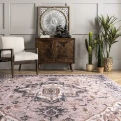 NuLOOM Sasha Machine Washable Medallion Area Rug -Home Furnishing Store GUEST ccb99f37 21b6 4d02 9947 70fa85a269d5