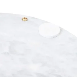 Juvale Round Marble Tray For Vanity With Handles, White Marble And Gold Serving Board For Kitchen, Home Decor, Centerpiece Display, 10.7x10.7x0.4 In -Home Furnishing Store GUEST cd43855a 2bb0 46f2 a905 e49ee6ef9741