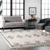 NuLOOM Mackie Moroccan Diamond Tassel Rug