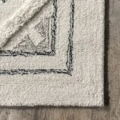 Nadette Geometric High/Low Wool Area Rug -Home Furnishing Store GUEST ceeba98e 31a4 4593 9d78 411b2f8daa6f