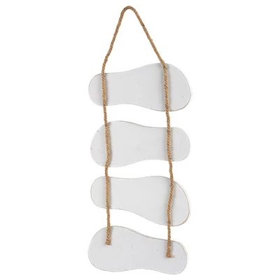 Juvale Wooden Beach Wall Hanging Decor Sign, Flip Flop Beachy Decorations For Home And Bathroom Decor, The Beach Is My Happy Place, 8.7 X 20.9 In 5 Juvale Wooden Beach Wall Hanging Decor Sign, Flip Flop Beachy Decorations For Home And Bathroom Decor, The Beach Is My Happy Place, 8.7 X 20.9 In - Image 5