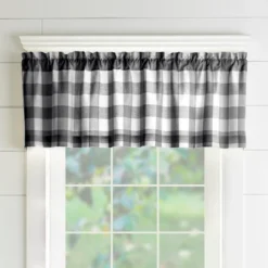 Farmhouse Living Buffalo Check Window Valance - 60" X 15" - Elrene Home Fashions -Home Furnishing Store GUEST d199d306 3e76 4ab6 b801 47bfc23f8daa