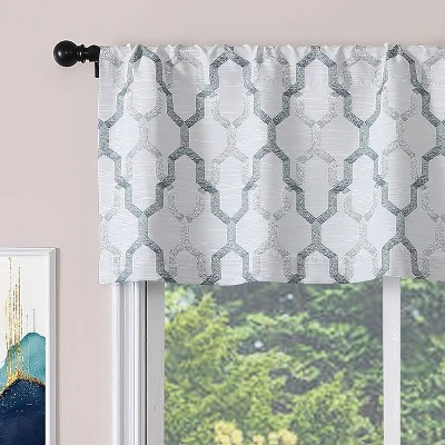 Kate Aurora Living Shabby Trellis Clover Rod Pocket Window Curtain Valances 6 Kate Aurora Living Shabby Trellis Clover Rod Pocket Window Curtain Valances - Image 6