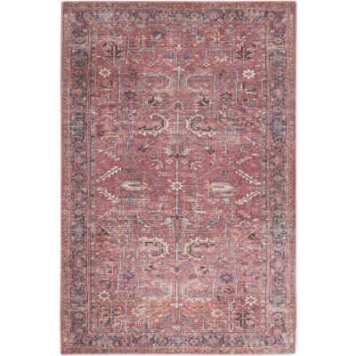 Nicole Curtis Machine Washable Bordered Vine And Bloom Indoor Rug 10 Nicole Curtis Machine Washable Bordered Vine And Bloom Indoor Rug - Image 10
