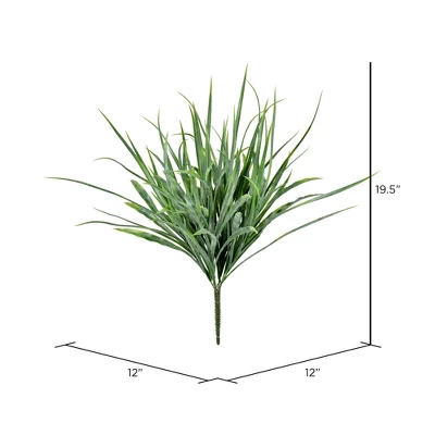 Vickerman 19.5" Artificial UV Coated Green St. Augustine Grass Bush. 1 Vickerman 19.5" Artificial UV Coated Green St. Augustine Grass Bush.