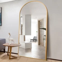 Rhea Arched Full Length Mirror 71"x31", Large Floor Mirror With Stand Or Leaning Against Wall For Bedroom - The Pop Home -Home Furnishing Store GUEST d3acc5a1 2ddb 4267 aff6 36e1545bc52e