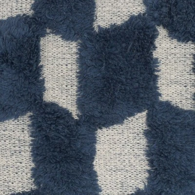 18"x18" Tufted Diag Checkers Square Throw Pillow - Nicole Curtis 2 18"x18" Tufted Diag Checkers Square Throw Pillow - Nicole Curtis - Image 2