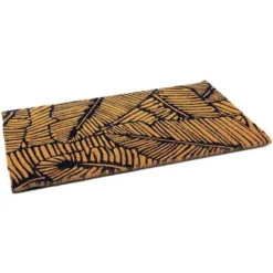 Juvale Boho Themed Leaf Coir Door Mat Welcome Doormat Indoor Outdoor Nonslip Front Rugs 17"x30" -Home Furnishing Store GUEST d498d5bc 8518 4a07 9590 26ebf5c910ea