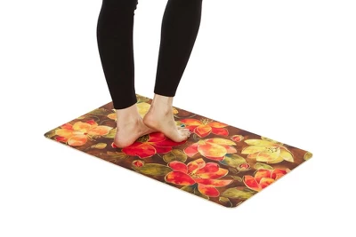 J&V TEXTILES 18" X 30" Cushioned Kitchen Floor Standing Mat (Spring Blooms) 1 J&V TEXTILES 18" X 30" Cushioned Kitchen Floor Standing Mat (Spring Blooms)
