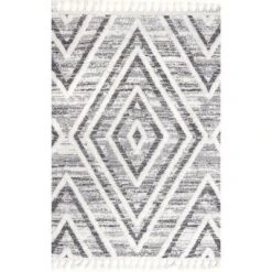 NuLOOM Fleur Geometric High/Low Tassel Area Rug -Home Furnishing Store GUEST d6cdf694 60ae 454b 90f5 f31c82302401