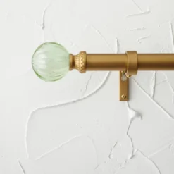 Faux Jade Ball Curtain Rod Brass - Opalhouse™ Designed With Jungalow™ -Home Furnishing Store GUEST d7507ef0 fa5a 4b13 920f 0c72746f2e61