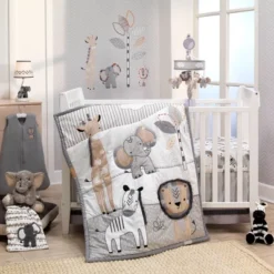 Lambs & Ivy Jungle Safari Musical Baby Crib Mobile - Gray, Beige, White, Animals -Home Furnishing Store GUEST d78f0806 9043 4ff1 955e 431bd253e92b
