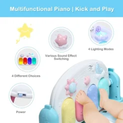 3 In 1 Baby And Toddler Learning Toys Fitness Music And Lights Fun Piano Activity Center Blue -Home Furnishing Store GUEST d7e08393 062e 4492 932f a82df145bac0