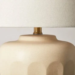 Faceted Ceramic Table Lamp Taupe/Cream (Includes LED Light Bulb) - Hearth & Hand™ With Magnolia -Home Furnishing Store GUEST da8e631d bb1b 4505 abbc ceff25417c31