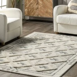 Nadette Geometric High/Low Wool Area Rug -Home Furnishing Store GUEST daa80869 4e43 478f b2ac a8a7f21ff622