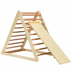 Costway Foldable Wooden Climbing Triangle Indoor Home Climber W/ Ladder For Toddler Baby -Home Furnishing Store GUEST db17885e faa5 4194 9e60 48d152055041