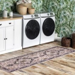 NuLOOM Sasha Machine Washable Medallion Area Rug