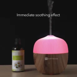 Dartwood Mini Aroma Diffuser - Mini Aromatherapy Essential Oil Diffuser For Your Home (Wood Grain)